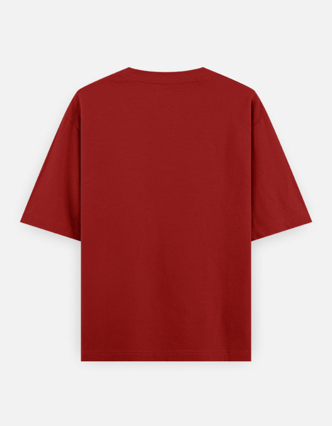 Artelvio The Wait oversized t-shirt in red, back view