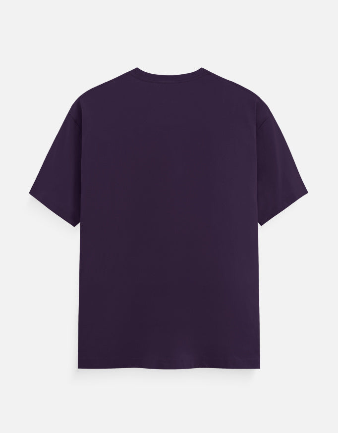 ARTELVIO Nocturne Tree of Life Tee back view in purple, showing the plain T-shirt back