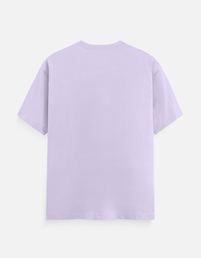 Plain lavender back of ARTELVIO cotton T-shirt