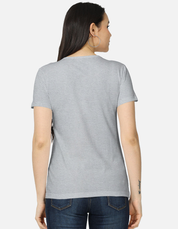ARTELVIO grey women's t-shirt with plain back