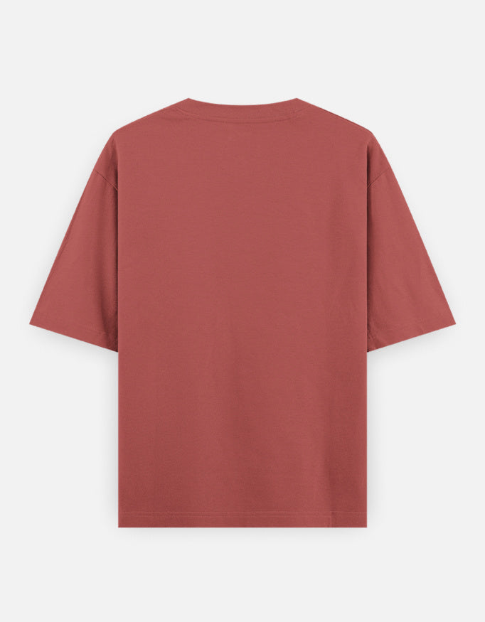Artelvio The Wait oversized t-shirt in dusty rose, back view