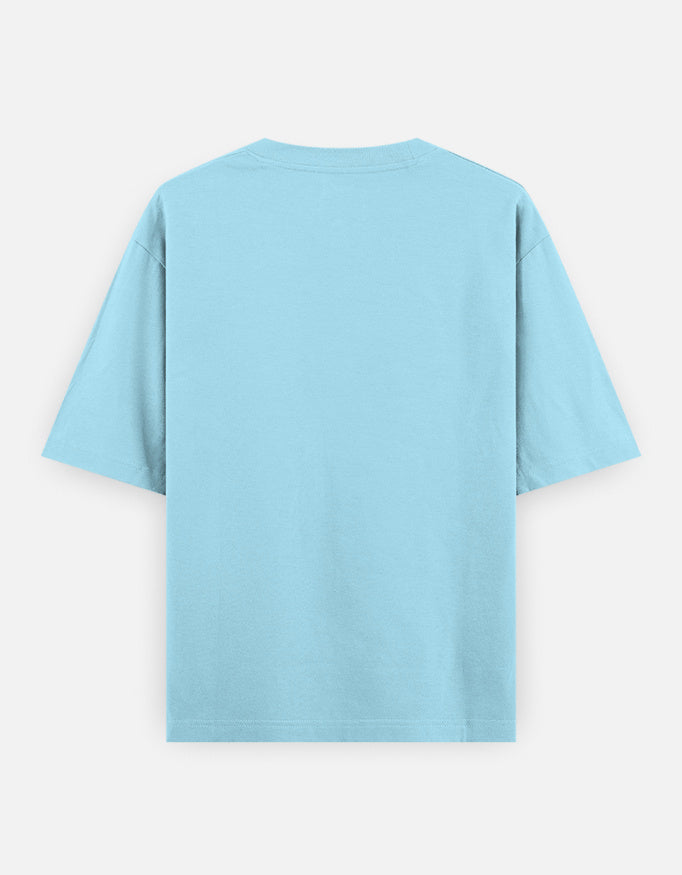 Artelvio The Wait oversized t-shirt in light blue, back view