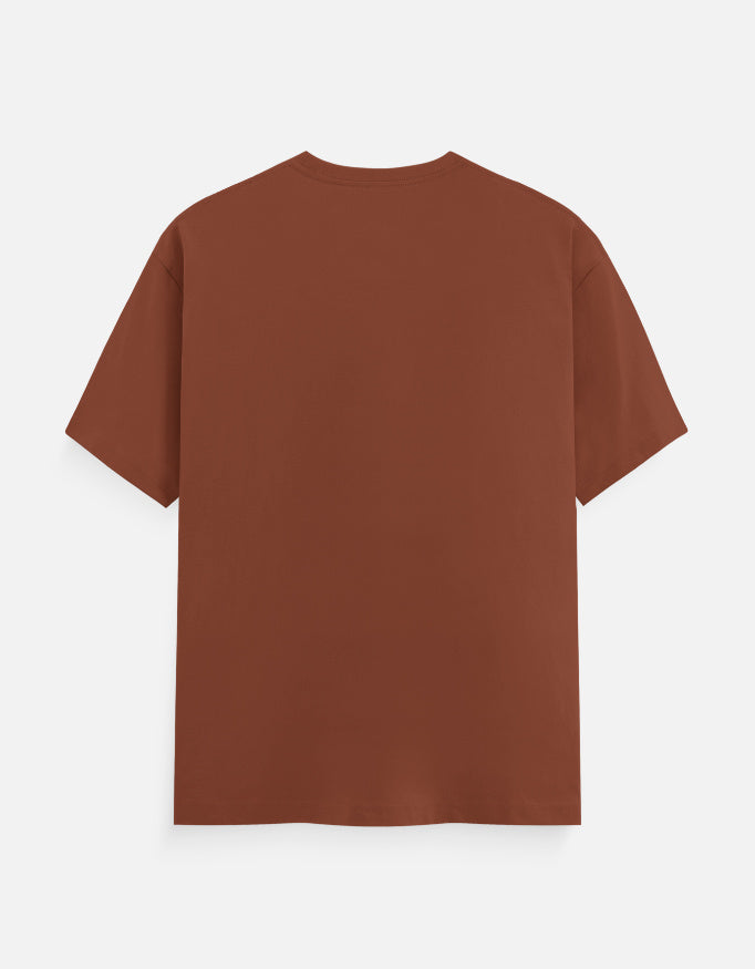 Plain copper back of ARTELVIO cotton T-shirt