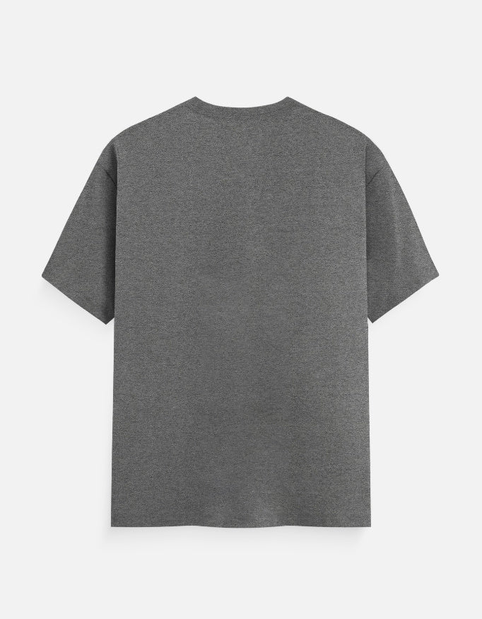 ARTELVIO Celestial Mandala Tee in charcoal melange with plain back