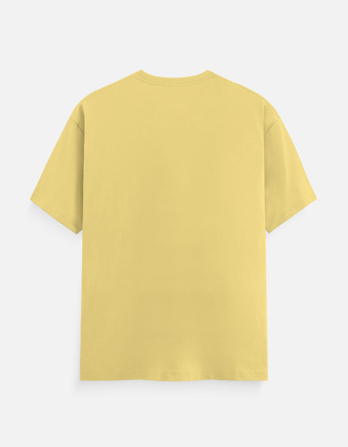 ARTELVIO Peacock Heritage Luxe Tee in yellow with plain back