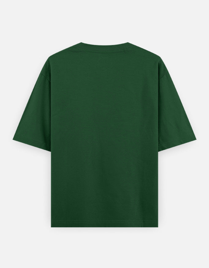 Artelvio The Wait oversized t-shirt in green, back view