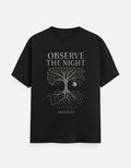 ARTELVIO Nocturne Tree of Life Tee in black with Tree of Life, moon, and “OBSERVE THE NIGHT” graphic