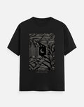 ARTELVIO Moonlit Heritage Tee in black with a moonlit heritage architecture graphic on the front.